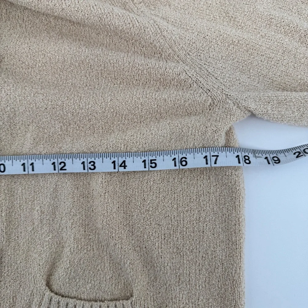 Alex Mill Cardigan Womens Medium Tan Cotton Blend Knit‎ Button Front Pocket
